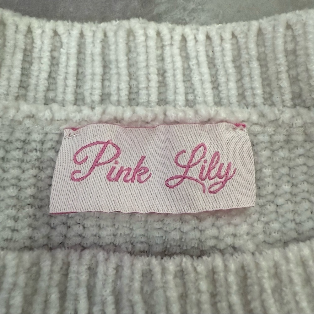 Women’s Pink Lily Striped Color Block Crewneck Knit Sweater Small - Picture 12 of 15